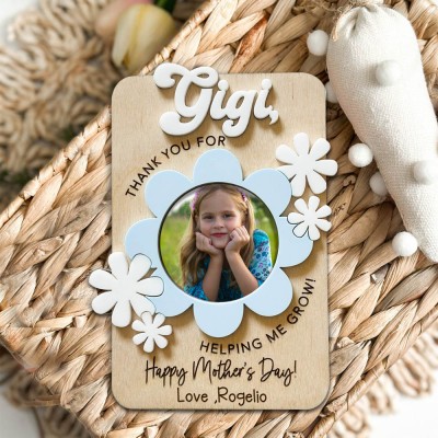 Custom Fridge Photo Magnet For Mom Printed with Your Favorite Memories Mother’s Day Gift