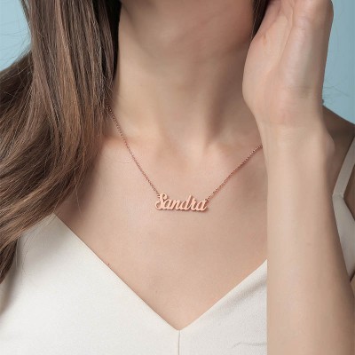 Personalized " Carrie" Style Name Necklace