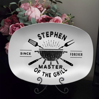 BBQ Grill Platter Personalized Gift for Dad