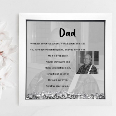 Personalized Dad Memorial Photo Frame Keepsake