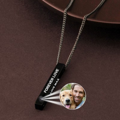 Personalized Memorial Photo Projection Necklace