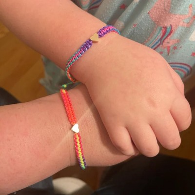 First Day of Preschool Back to School Bracelet Mommy and Me Comfort Wish Gifts