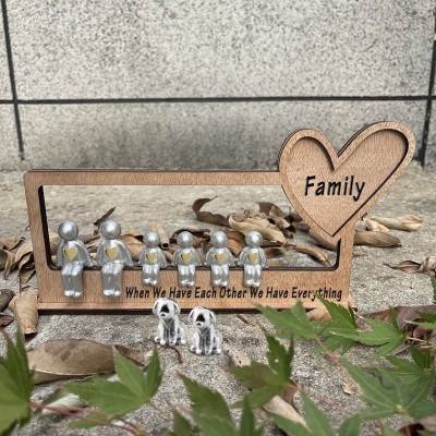 Personalized Sculpture Family Figurines Happy Anniversary Christmas Gift