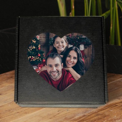 Personalized Heart Photo Block Puzzle Building Brick Anniversary Family Keepsake Gift Ideas