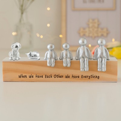 Custom Sculpture Figurines Anniversary Gift Our Little Family