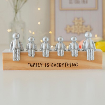 Tin Sculpture Figurines Anniversary Gift Family Is Everything