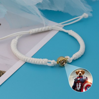 Personalized Memorial Photo Projection Bracelet For Pet