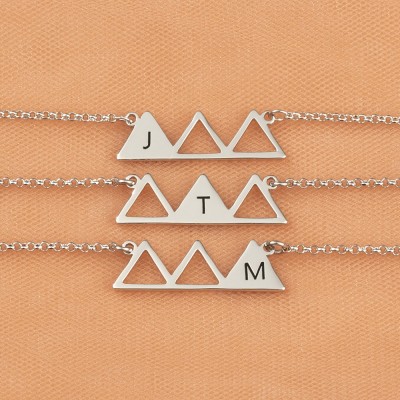 Personalized Three Best Friend Sister Friendship Necklaces For 3