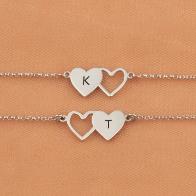 Personalized Two Best Friend Sister Friendship Necklaces For 2