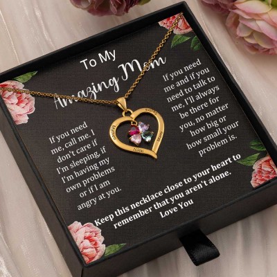 To My Mom Necklace Gift From Daughter Son Gift Ideas For Mother's Day Birthday