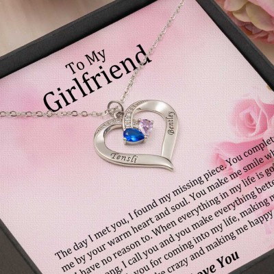 To My Girlfriend Necklace Gift Ideas For Her Anniversary Birthday Valentine's Day