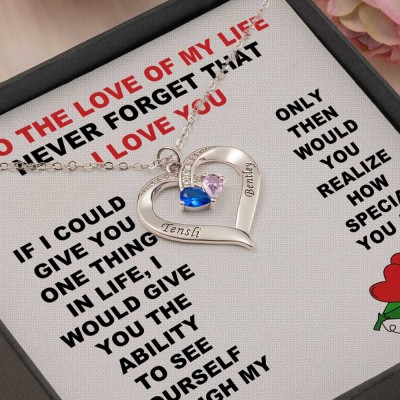Personalized To The Love Of My Life Necklace Gift Ideas For Anniversary Birthday Valentine's Day