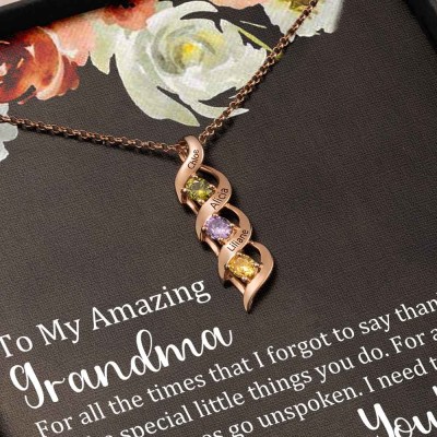 Personalized To My Grandma Necklace From Grandchildren Gift Ideas For Grandma Mother's Day