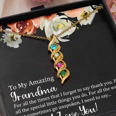 Personalized To My Grandma Necklace From Grandkids Gift Ideas For Grandma Mother's Day