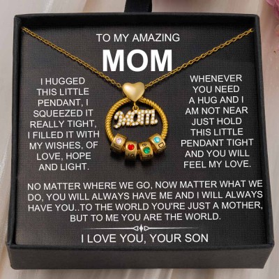 To My Amazing Mom Necklace From Son Gift Ideas For Mother's Day