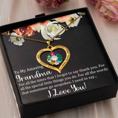 Personalized To My Amazing Grandma Necklace Gift Ideas For Grandma Mother's Day Birthday
