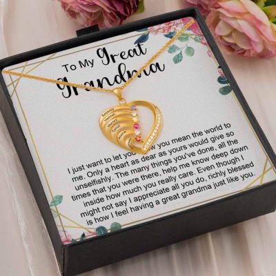 Personalized To My Grandma Necklace Gift Ideas For Grandma Mother's Day Birthday