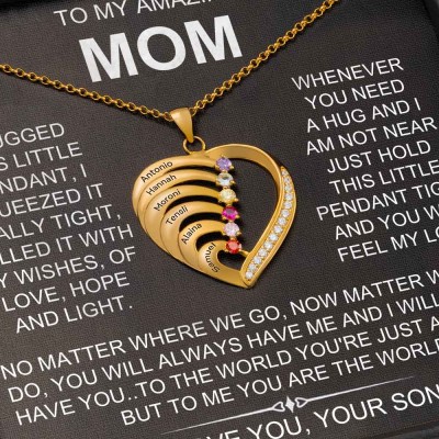 Personalized To My Mom Necklace From Daughter Son Gift Ideas For Mother's Day Birthday
