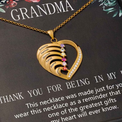 Personalized To My Grandma Necklace From Grandkids Gift Ideas For Grandma Mother's Day Birthday
