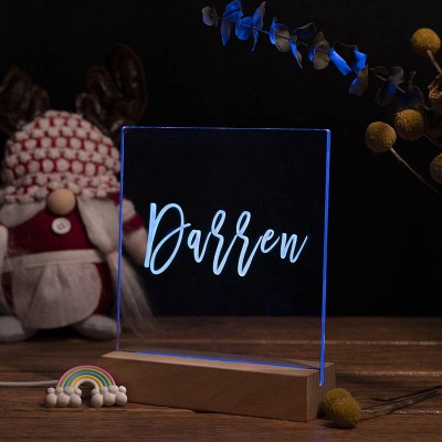 Personalized Night Light With Name 7 Colors For Kids Bedroom Decor Children's Day