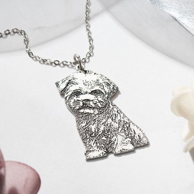 Personalized Pet Photo Engraved Necklace