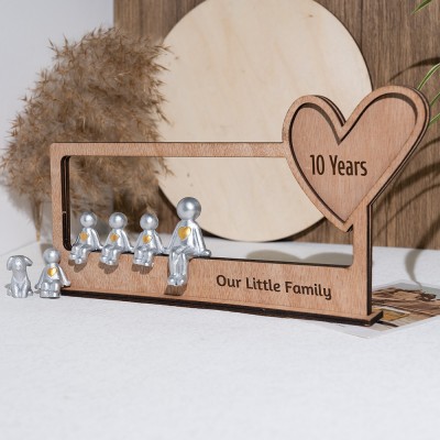 Our Little Family Personalized Sculpture Figurines For Mom Grandma Christmas Day Gift Ideas