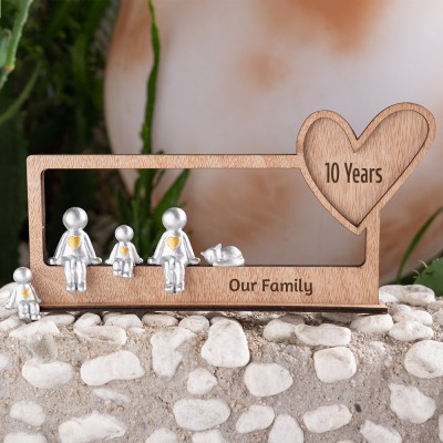 Our Family Personalized Sculpture Figurines For Mom Grandma Christmas Day Gift Ideas