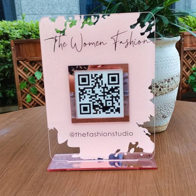 Personalized Business Social Media QR Code Sign