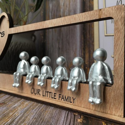 5 Years We Made a Family Personalized Sculpture Figurines 5th Anniversary Christmas Gift