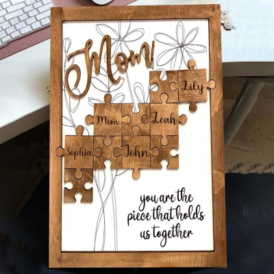 Personalized Mom Puzzle Sign Mother's Day Gift Ideas