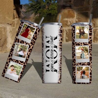 Personalized Mom Tumbler With Kids Name For Mother's Day Gift Ideas
